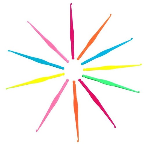 Pack loom band hooks random - band,