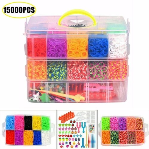 15000pcs kit box rubber loom - 15000pcs,