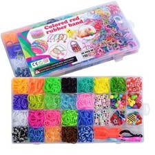 1500x Rubber Loom Bands Set