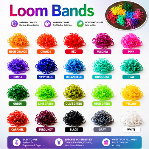 Kids loom bands - kids,