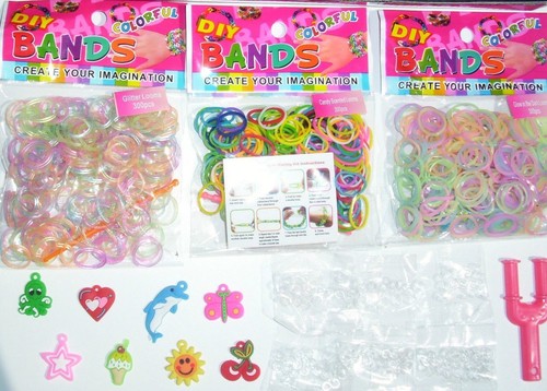 Loom bands glow glitter and - bands,