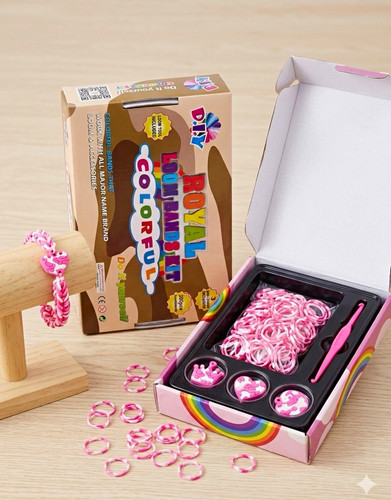 Colorful loom bands kit - colorful,