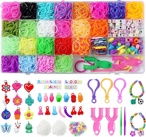 Loom bands kit with charms - loom,