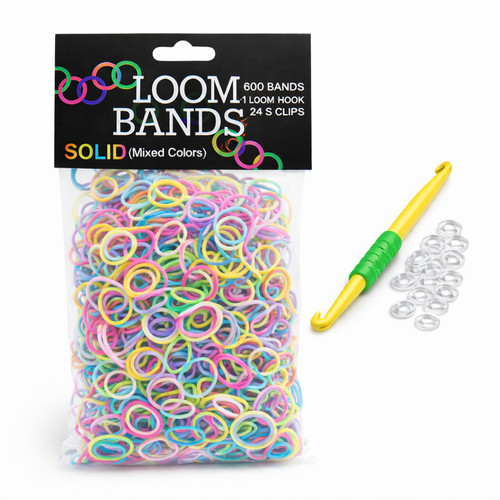 Loom bands kit 600 - loom, rubber