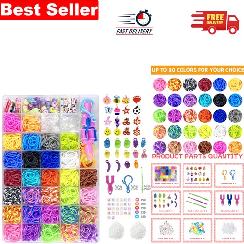 Color loom bands kit - 30,