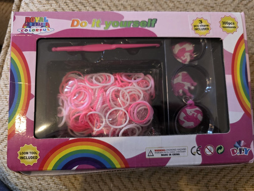 Diy loom bands bracelet kit - bands,