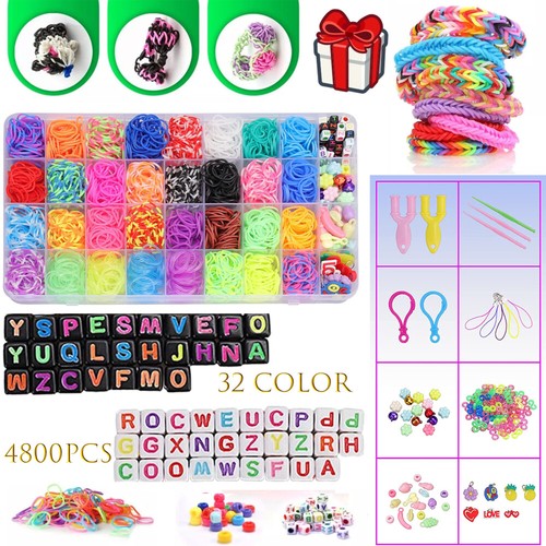 4800pcs rubber loom bands - rubber,