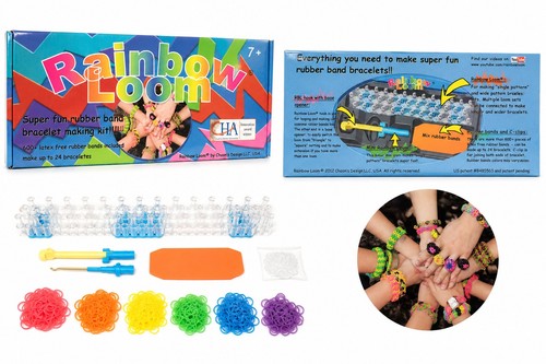 Rainbow loom bracelet - rainbow, making