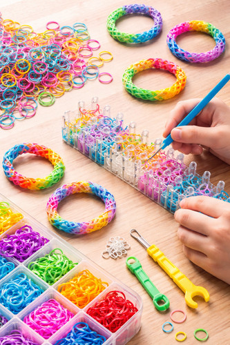 Rubber loom bands - rubber, bracelet