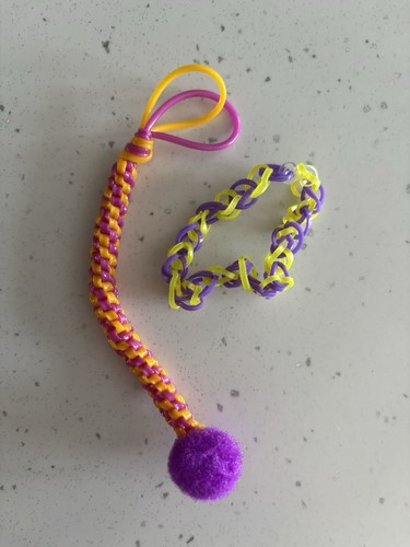 Homemade loom band bracelet - homemade,